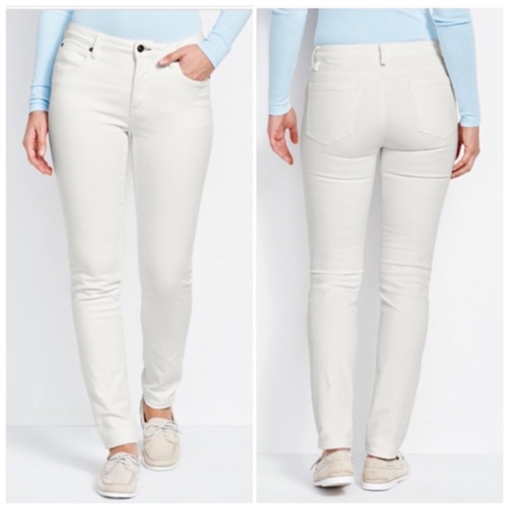 Orvis White Stretch Denim Skinny Jeans Size 14